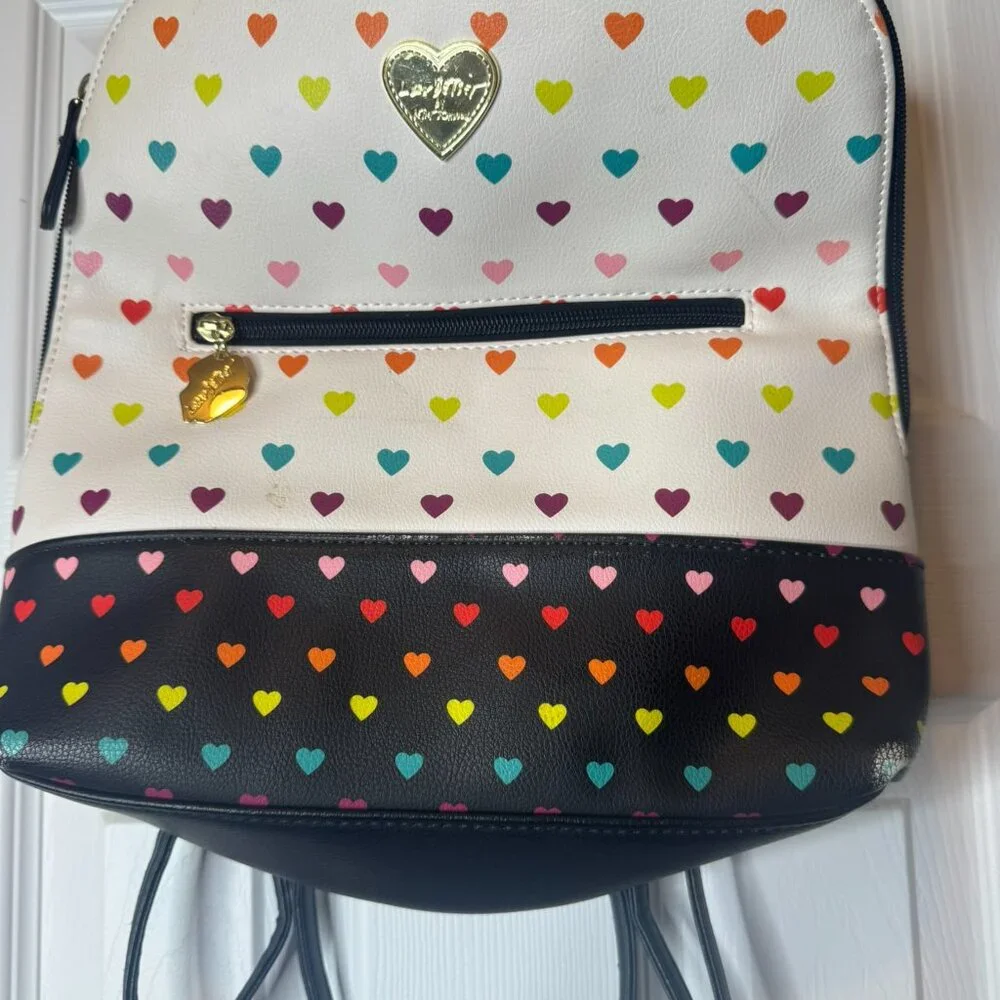 Betsey Johnson Hearts Backpack - Picture 4 of 4